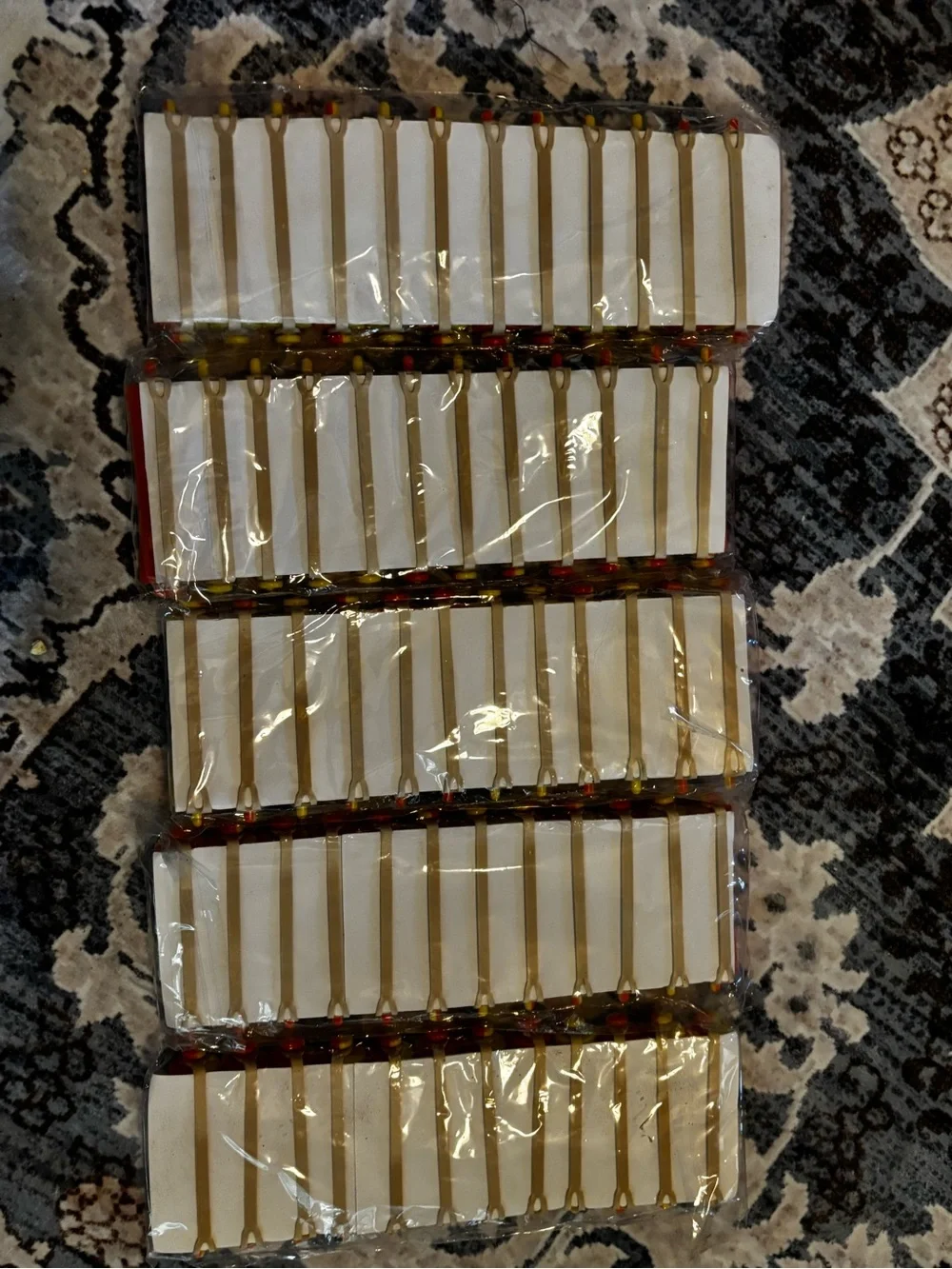 Hair perming rods 6 packages of 12 approx 18mm or 3/4”